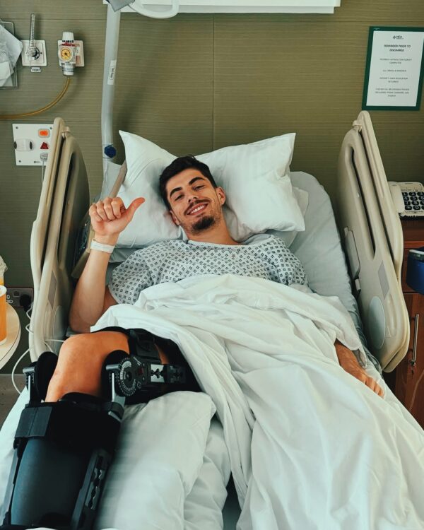 Kai Havertz after undergoing surgery (Photo via Havertz on Instagram)
