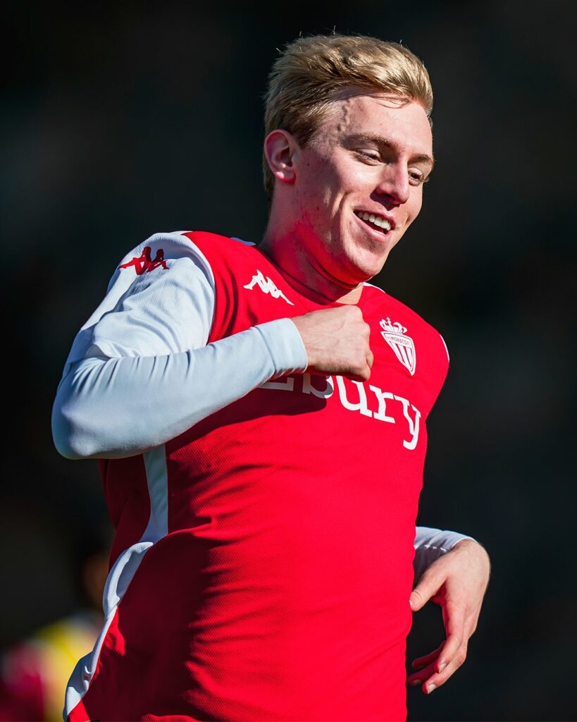 10 in 10 with 3 hattricks: 22yo former Arsenal striker on fire after January move 3 Mika Biereth playing for AS Monaco (Photo via ASMonaco.com)