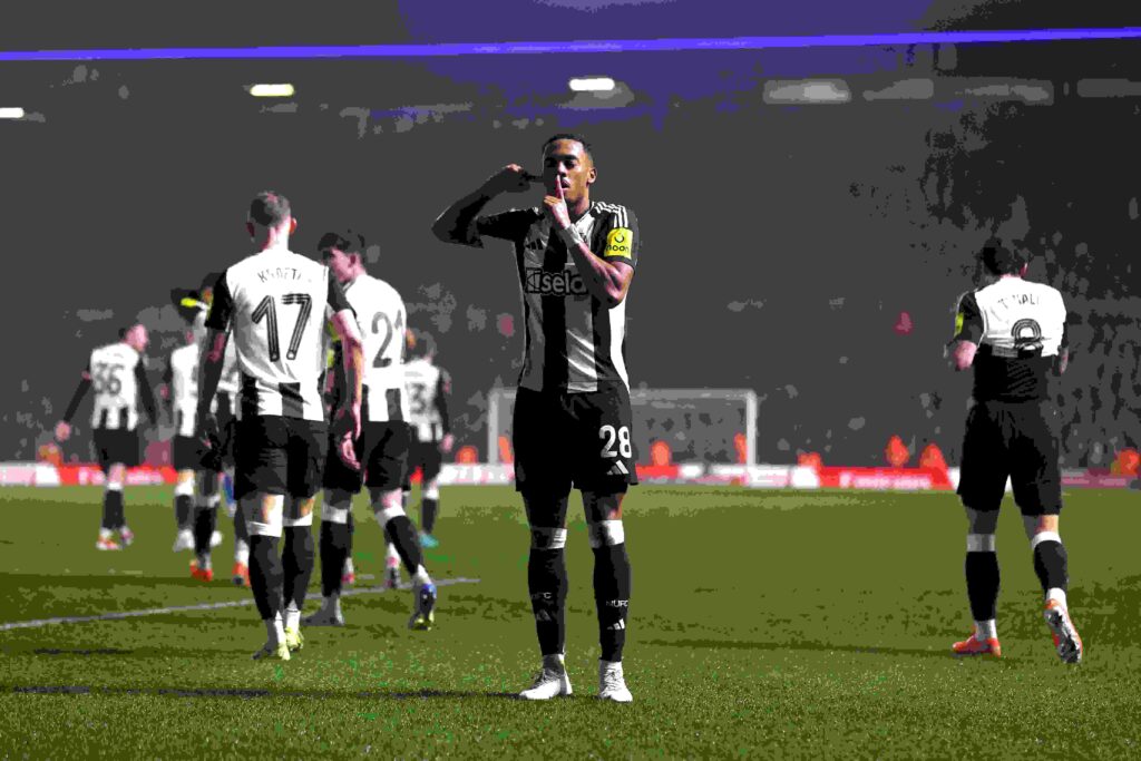 Ex-Gunner calls out online racist trolls 3 BIRMINGHAM, ENGLAND - FEBRUARY 08: Joe Willock of Newcastle United celebrates scoring his team's third goal during the Emirates FA Cup Fourth Round match between Birmingham City and Newcastle United at St Andrew’s at Knighthead Park on February 08, 2025 in Birmingham, England. (Photo by Alex Pantling/Getty Images)