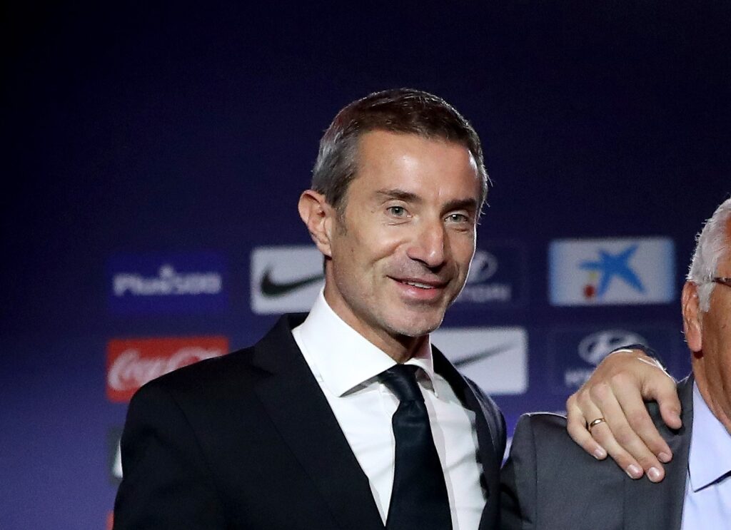 Arsenal hope new sporting director will be appointed pre-Fulham 2 MADRID, SPAIN: Andrea Berta, then Sports Manager of Club Atletico de Madrid during the Club Atletico de Madrid player presentation of Alvaro Morata at Wanda Metropolitano on January 29, 2019. (Photo by Gonzalo Arroyo Moreno/Getty Images)