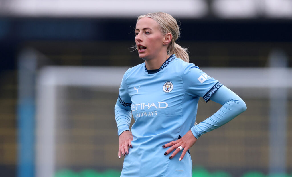 Kelly speaks out after move as Arsenal capitalise on City rift 5 MANCHESTER, ENGLAND - JANUARY 12: Chloe Kelly of Manchester City during The Adobe Women's FA Cup Fourth Round match between Manchester City and Ipswich Town at Joie Stadium on January 12, 2025 in Manchester, England. (Photo by Carl Recine/Getty Images)