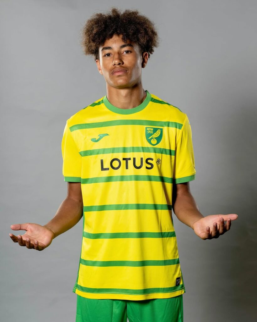 Jaiden Owen with Norwich City (Photo via Owen on Instagram)