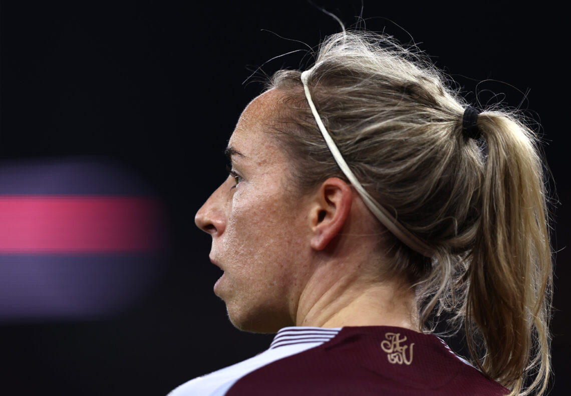 BIRMINGHAM, ENGLAND - NOVEMBER 03: Jordan Nobbs of Aston Villa looks on during the Barclays Women's Super League match between Aston Villa and Live...