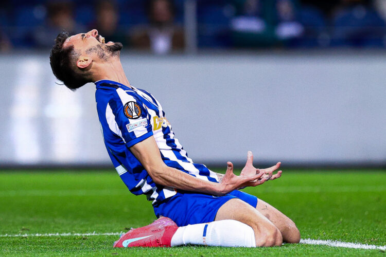 PORTO, PORTUGAL - JANUARY 23: Fabio Vieira of FC Porto looks dejected during the UEFA Europa League 2024/25 League Phase MD7 match between FC Porto...