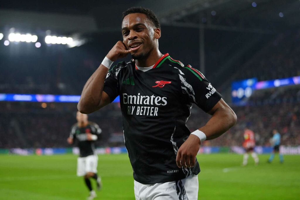 Why Arsenal's Timber missed Spain-Netherlands clash 2 EINDHOVEN, NETHERLANDS - MARCH 04: Jurrien Timber of Arsenal celebrates scoring his team's first goal during the UEFA Champions League 2024/25 UEFA Champions League 2024/25 Round of 16 first leg match between PSV and Arsenal FC at PSV Stadion on March 04, 2025 in Eindhoven, Netherlands. (Photo by Justin Setterfield/Getty Images)