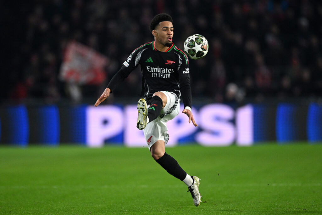 Arsenal confident over Nwaneri contract extension 3 EINDHOVEN, NETHERLANDS - MARCH 04: Ethan Nwaneri of Arsenal during the UEFA Champions League 2024/25 UEFA Champions League 2024/25 Round of 16 first leg match between PSV and Arsenal FC at on March 04, 2025 in Eindhoven, Netherlands. (Photo by Justin Setterfield/Getty Images)