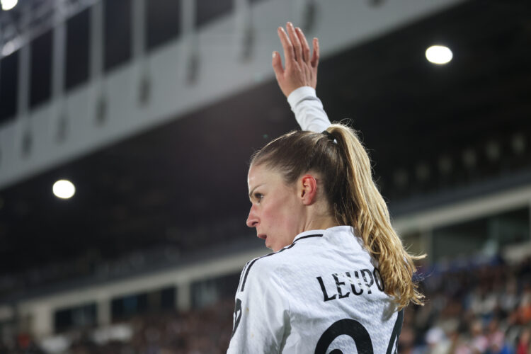 MADRID, SPAIN - DECEMBER 17: Melanie Leupolz of Real Madrid CF looks on during the UEFA Women's Champions League match between Real Madrid CF and C...