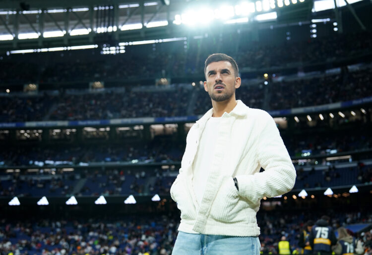 MADRID, SPAIN - MARCH 09: Dani Ceballos of Real Madrid looks on prior to the LaLiga match between Real Madrid CF and Rayo Vallecano at the Estadio ...