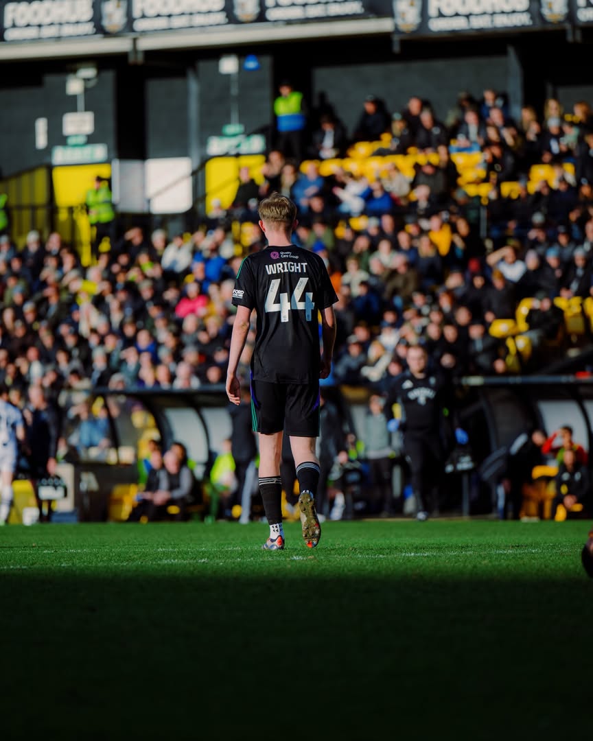 Will Wright playing for Salford City (Photo via Wright on Instagram)