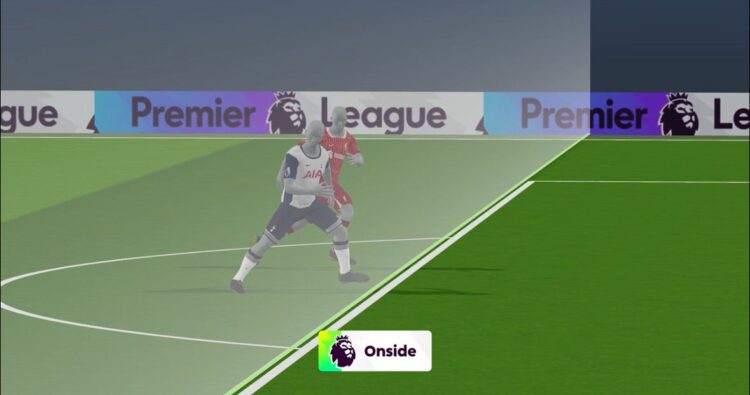 Example of a semi-automated offside graphic (via PremierLeague.com)