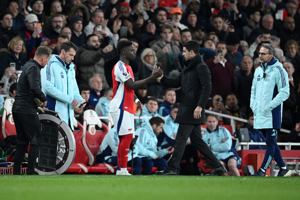 Arteta: We need to stop talking about Saka's injury now 4 arsenal fc v fulham fc premier league 14