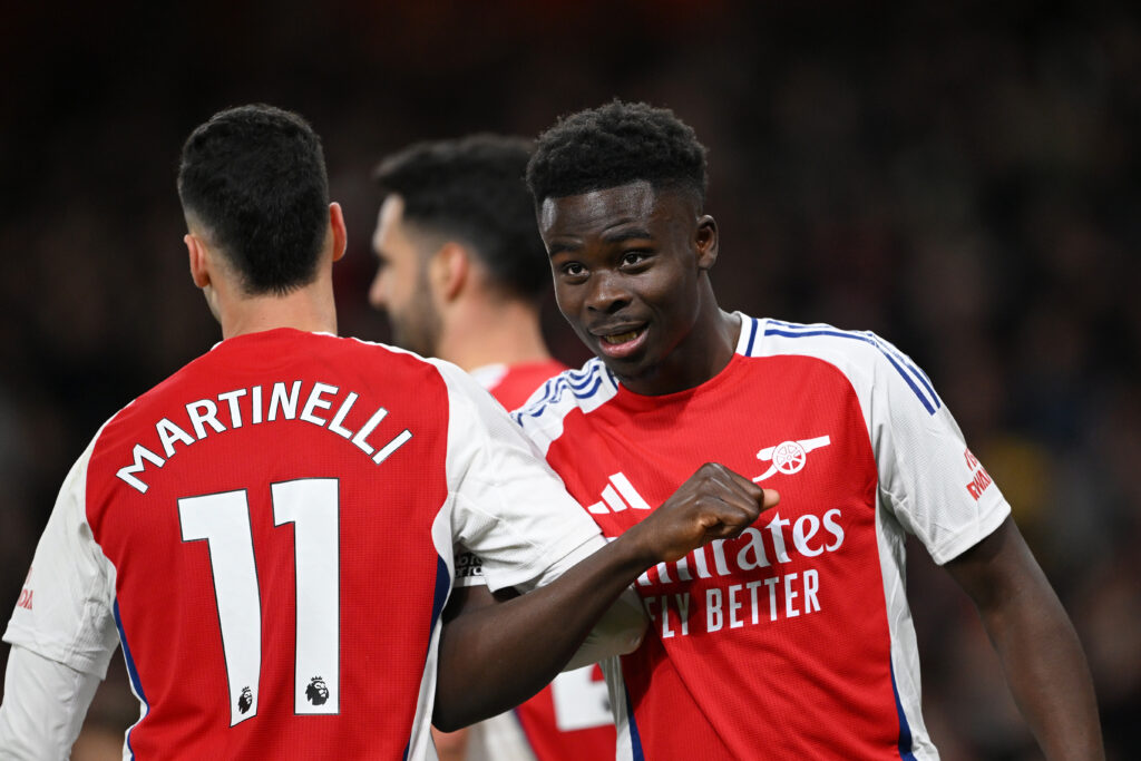 Arteta & Rice discuss "beautiful moment" of Saka's comeback 2 arsenal fc v fulham fc premier league 15