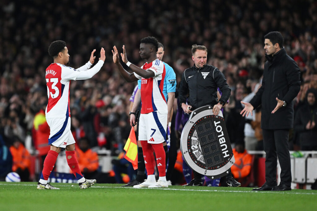 Arteta & Rice discuss "beautiful moment" of Saka's comeback 4 arsenal fc v fulham fc premier league 16