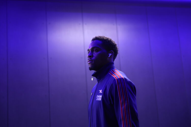 IPSWICH, ENGLAND - APRIL 20: Jurrien Timber of Arsenal arrives at the stadium prior to the Premier League match between Ipswich Town FC and Arsenal...