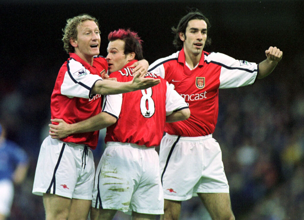 Ipswich Town v Arsenal preview: Injury news & match stats 2 1 Dec 2001: Fredrik Ljungberg of Arsenal celebrates scoring with his team mates during the match between Ipswich Town and Arsenal in the FA Barclaycard Premiership at Portman Road, Ipswich. Mandatory Credit: Clive Mason/ALLSPORT
