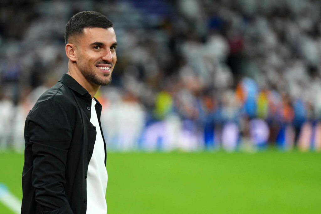 MADRID, SPAIN - APRIL 01: Dani Ceballos of Real Madrid looks on during the Copa del Rey semifinal match between Real Madrid and Real Sociedad at Estadio Santiago Bernabeu on April 01, 2025 in Madrid, Spain. (Photo by Angel Martinez/Getty Images)