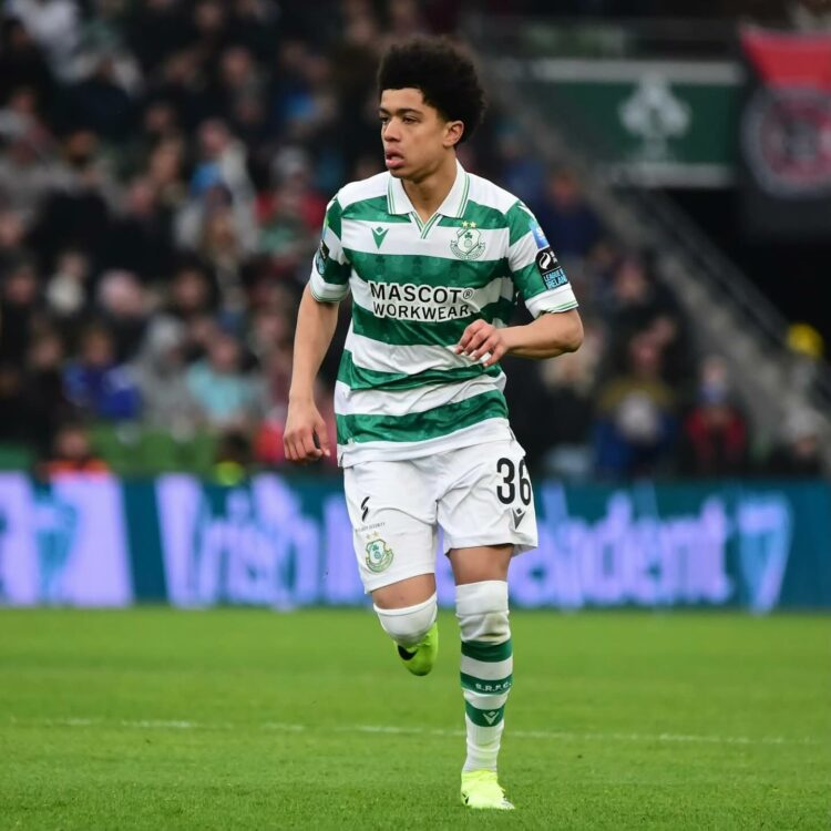 Victor Ozhianvuna playing for Shamrock Rovers (Photo via Shamrock Rovers on Instagram)