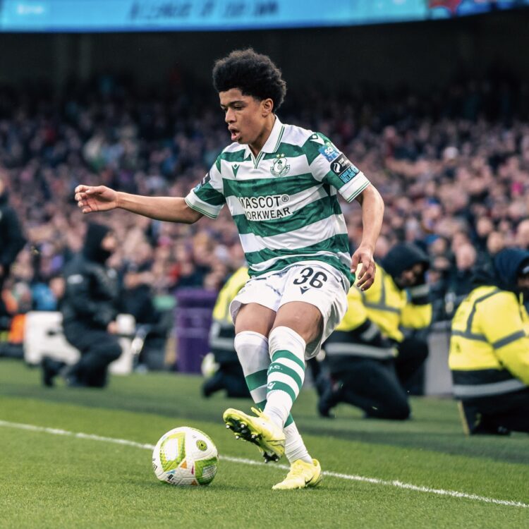 Victor Ozhianvuna playing for Shamrock Rovers (Photo via Shamrock Rovers on Instagram)