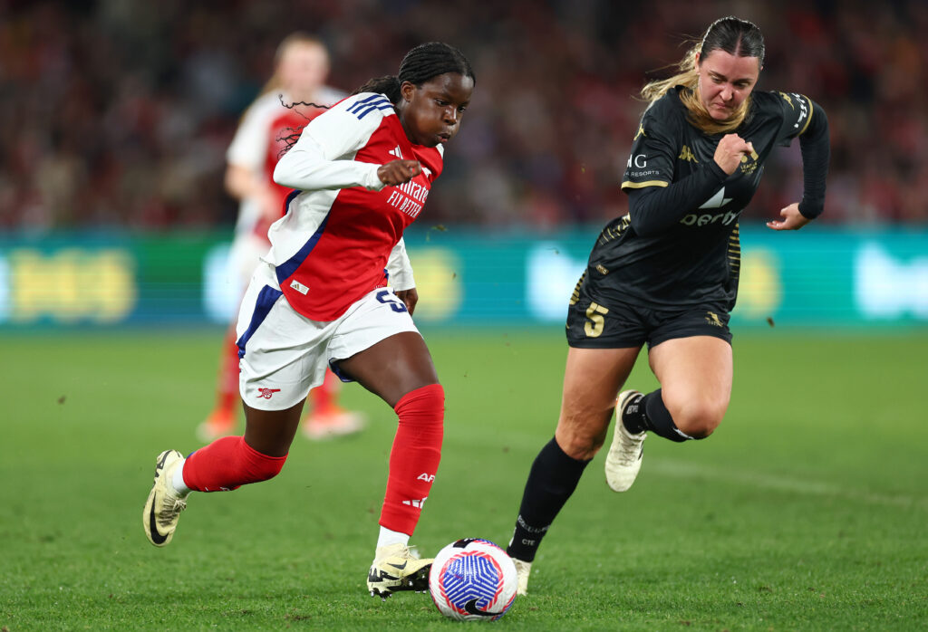 Arsenal loan review: Who will return next season? 5 MELBOURNE, AUSTRALIA - MAY 24: Vivienne Lia of Arsenal controls the ball infront of as5during the exhibition match between A-League All Stars Women and Arsenal Women FC at Marvel Stadium on May 24, 2024 in Melbourne, Australia. (Photo by Quinn Rooney/Getty Images)