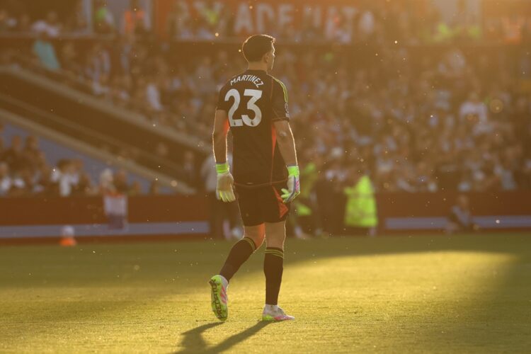 BIRMINGHAM, ENGLAND: Emiliano Martinez of Aston Villa during the Premier League match between Aston Villa FC and Tottenham Hotspur FC at Villa Park...