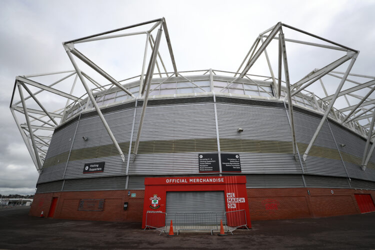 VARIOUS CITIES, - MARCH 14: A General view of the Stock Mary's Stadium, home of Southampton Football Club 'The Saints' as all Premier League matche...