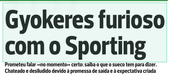 Viktor Gyokeres furious at Sporting as Arsenal wait 2 Gyokeres furious with Sporting
He promised to speak "at the right time": know what the Swede has to say. Upset and disappointed due to the promise of exit and the expectation created
A BOLA18 Jun 2025
"There are a lot of conversations at the moment, most of them false. I will speak at the right time." This is how Viktor Gyokeres reacted, through a message on social networks, last week and when the exchange of words and arguments between Sporting and the manager of the 26-year-old forward, Hasan Cetinkaya, about the departure of the goalscorer from Alvalade boiled. Now the ball reveals what the forward has to say publicly: that he is angry and disillusioned with the green and white.
The disappointment and fury of Gyokeres, they explain to us, is based on the promise of leaving made last summer, still in force by sporting director Hugo Viana, for a lower amount than the termination clause-60/70 million euros instead of €100 M.it was this promise argument for the continuity of the Swedish international in 2025/2026, Champions year, which turned out to be the the double and the unprecedented double championship in 70 years that Gyokeres helped a lot to conquer.
Finished the season in glory began the summer in ... restlessness. Because Gyokeres created the legitimate expectation of leaving for a big club from a big championship, with the English Premier League at the top of the preferences and with Arsenal very interested. But the figures so far advanced are not enough to convince the leonine administration. There are still only 55 million euros waved by Londoners plus 10 million for objectives and without presentation of any formal proposal, it is said. Below the 60/70 million that the player and agents had in mind, much lower than the 80 million that meanwhile the leonine President, Frederico Varandas, guaranteed to be necessary to rescue Gyokeres de Alvalade.
"Sporting will not demand the termination clause but they should already know me better, threats, blackmail, offenses, do not work with me. One thing I can guarantee: Viktor Gyokeres does not leave for €60 M + €10 M. He does not leave, because I never allowed it, and with this game that the agent is doing it only worsens the situation", said Varandas last Wednesday, on the sidelines of the inauguration of the new spaces of the Sporting Museum of Leiria.
INTERESTED PARTIES
This whole situation then makes Gyokeres very upset and he has already told the sporting leader about it. At a time when the striker is enjoying a vacation, there are a total of five clubs that at this point appear to be interested, with Manchester United, Atletico Madrid and the Saudis of Al Ahli in a second line and the aforementioned Arsenal and Juventus in front. The Swede, it is already known, prefers England but not any club: in addition to the gunners he would welcome calls from Manchester City and Liverpool. Outside England, Real Madrid and Barcelona, in Spain; PSG in France; Bayern in Germany are on the list of favorites of the goalscorer.
Formal proposals continue to be lacking (as Sporting's official source confirms to us) but Arsenal have effectively already approached the Lions and advanced with 55 million plus 10 per goals and can advance with other figures, it remains to be seen if enough to convince the Lions. And in Italy, Juve have a plan to reach the 80-figure mark that would be accepted and would end with a soap opera that promises to go ahead during the summer.
Meanwhile and once the transfer has not been resolved, Gyokeres will have to report to Alvalade in early July for the start of pre-season work... even if very upset and disappointed.
REJECTED BY REAL
On the other hand, it is known that there is a clause in the contract that obliges Sporting to pay Gyokeres ' agent 10 percent of the rejected offer value if it exceeds 60 million euros. But the Lions threaten to demand the full amount of the striker's termination, 100 million euros, if said clause is activated. One more problem in this gear…
At a time when it was reported in England, by The Athletic, that the representatives of Viktor Gyokeres contacted the management of Real Madrid to offer the Sporting forward and saw this possibility denied by the merengues — they will have explained that they are not looking for reinforcements for the attack, especially after the signing of Franco Mastantuono, although it is an offensive midfielder, contracted to River Plate—, in London Arsenal fans ask for the hiring of the lion, as it was verified in a report by TNT Sports that went to the street to hear opinions of arsenalists about which striker should the club sign. Gyokeres has emerged in front, the same one who is furious with the situation he is living and who will naturally stop being if he really heads to London…
Gyokeres, it is recalled, was signed from Conventry in the summer of 2023 for €20 million plus 4 million for goals. He has a contract with Sporting valid until 2028.
