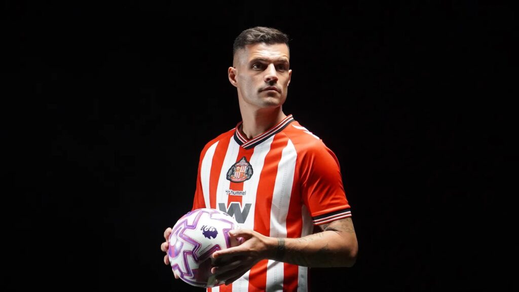 Granit Xhaka explains Premier League return with Sunderland 4 Granit Xhaka with Sunderland (Photo via SAFC.com)