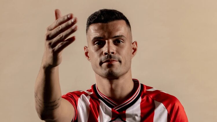Granit Xhaka with Sunderland (Photo via SAFC.com)