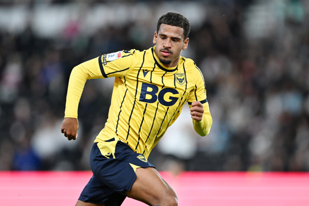 Youngster who left Arsenal for Barcelona signs for Huddersfield Town 4 Marcus McGuane of Oxford in action during the Sky Bet League One match between Derby County and Oxford United at Pride Park Stadium on August 15, 2...