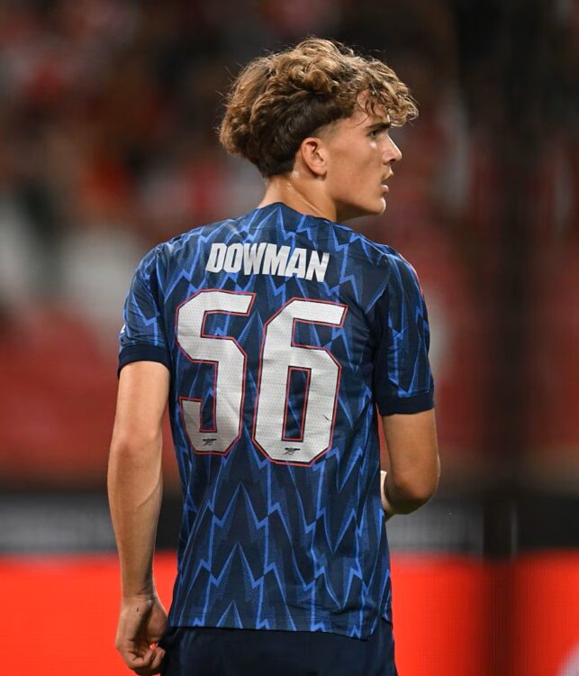 Max Dowman playing for Arsenal