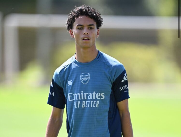 Kyran Thompson with the Arsenal u18s (Photo by David Price via Getty Images)