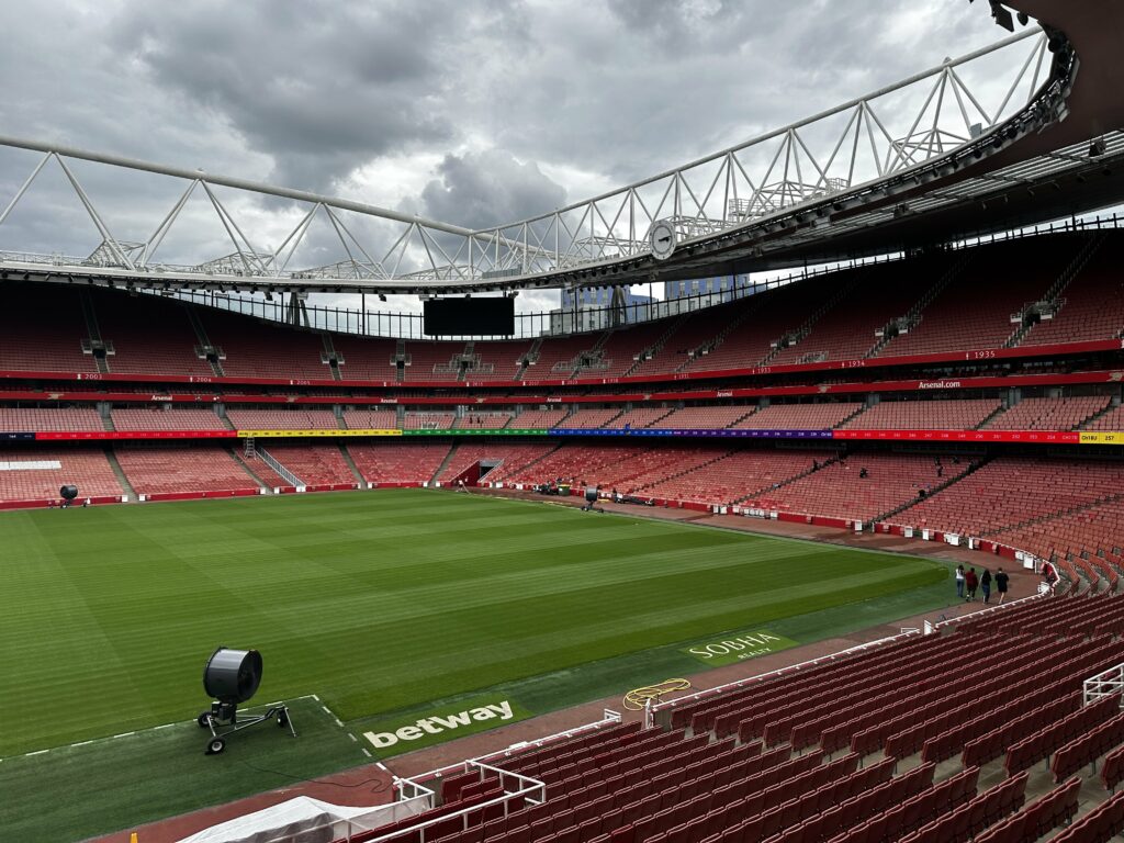 Fan photos confirm new Emirates Stadium upgrade 2 Arsenal's new electronic boards at the Emirates Stadium (Photo via @Rafsenal on Twitter)