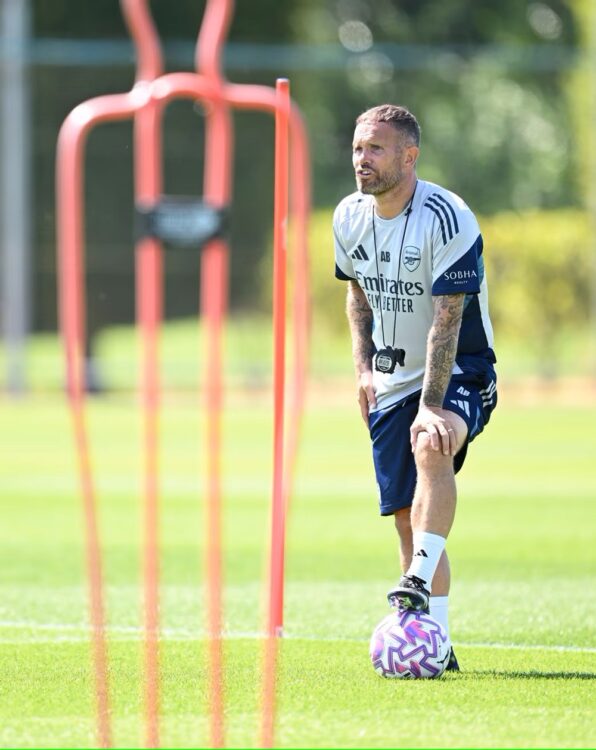 Arsenal u18 coach Adam Birchall (Photo via Arsenal.com)