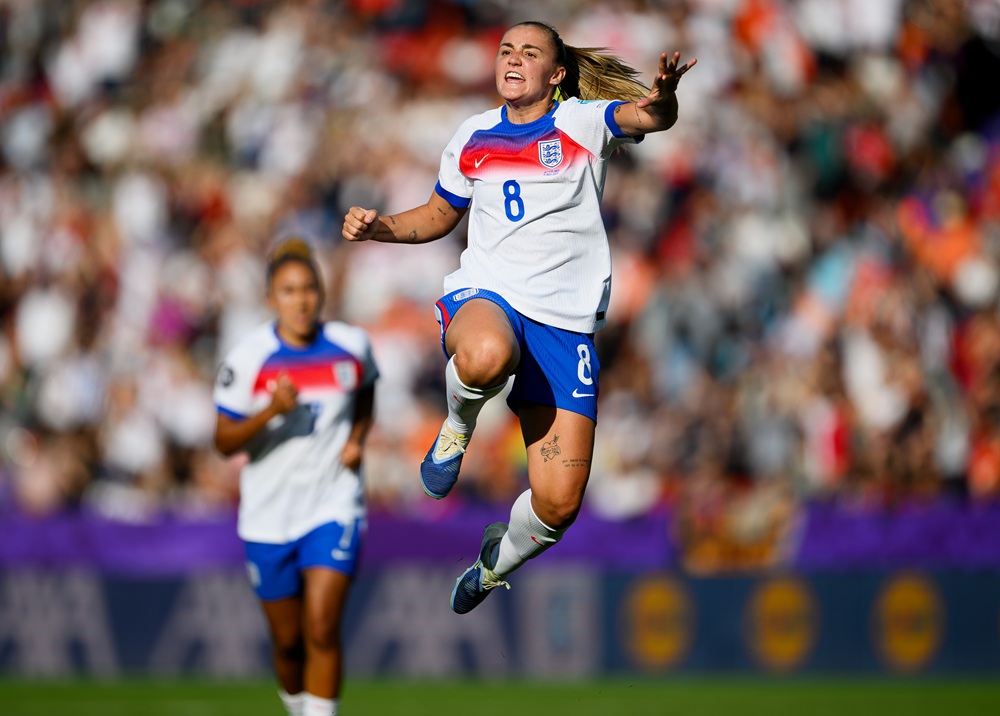 All to play for after England destroy the Netherlands 4-0 2 ZURICH, SWITZERLAND: Georgia Stanway of England celebrates scoring her team's second goal during the UEFA Women's EURO 2025 Group D match between England and Netherlands at Stadion Letzigrund on July 09, 2025. (Photo by Matthias Hangst/Getty Images)