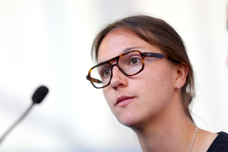 BURTON-UPON-TRENT, ENGLAND - JUNE 17: Lotte Wubben-Moy of England looks on during a media day at St Georges Park on June 17, 2025 in Burton-upon-Tr...
