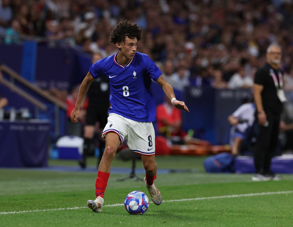 Arsenal show interest in £60m Monaco winger 4 LYON, FRANCE: Maghnes Akliouche of France in action during the Men's semifinal match between France and Egypt during the Olympic Games Paris 2024 at Stade de Lyon on August 05, 2024. (Photo by Claudio Villa/Getty Images)