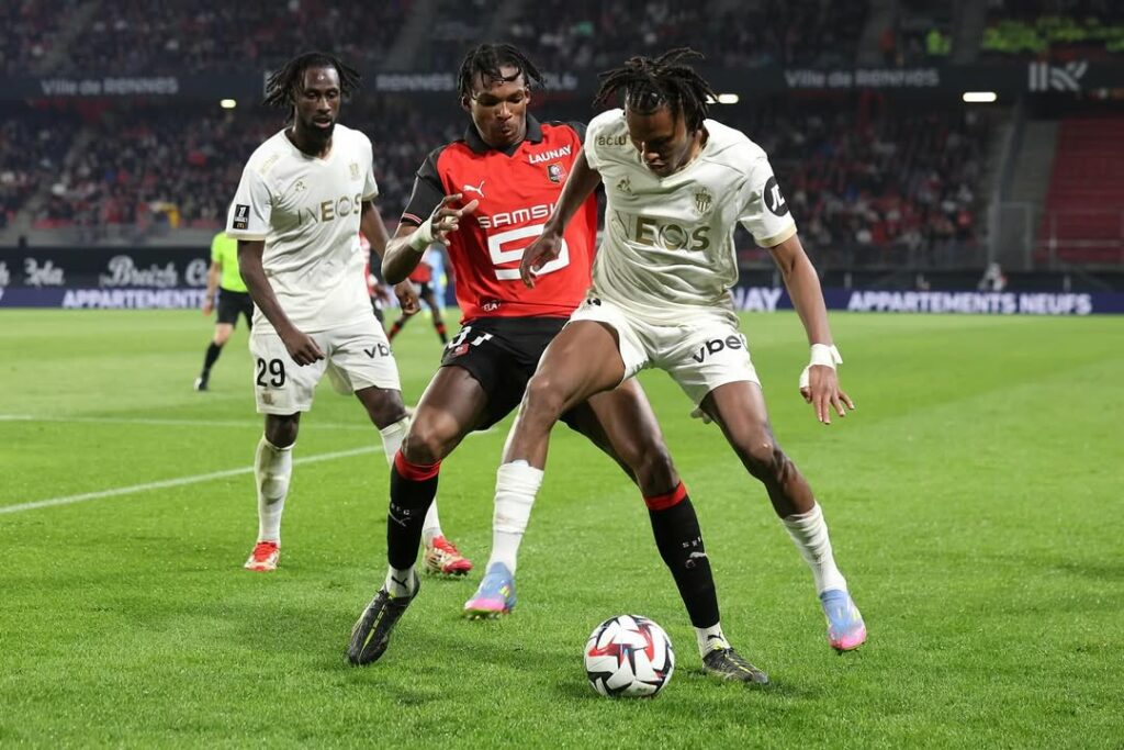 Jeremy Jacquet playing for Rennes (Photo via Jacquet on Instagram)