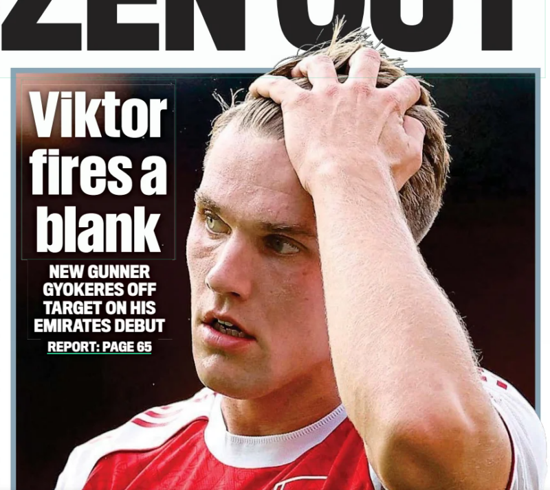 Media react to Gyökeres’ home Arsenal debut 2 Viktor fires a blank NEW GUNNER GYOKERES OFF TARGET ON HIS EMIRATES DEBUT Daily Mail7 Aug 2025ISAAN KHAN