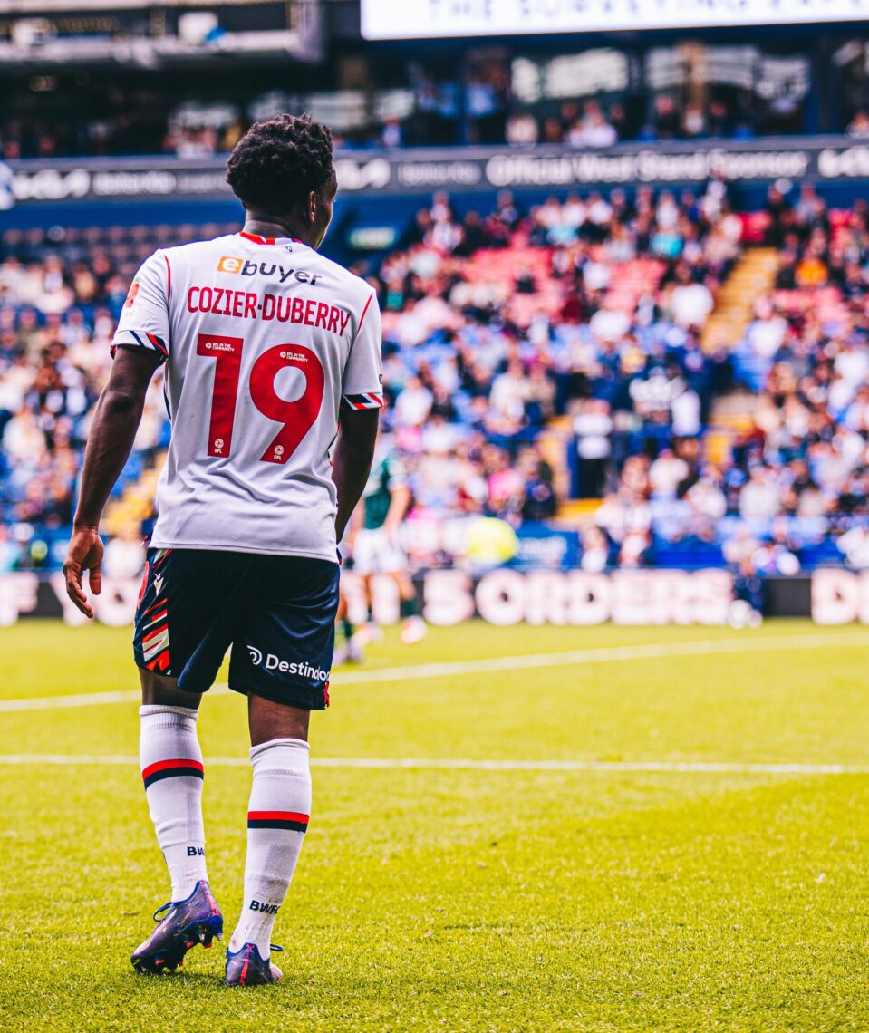 Amario Cozier-Duberry playing for Bolton Wanderers (Photo via Bolton Wanderers on Instagram)
