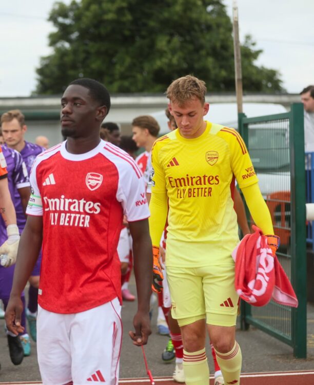 Remy Mitchell back with the Arsenal u21s (Photo via Mitchell on Instagram)