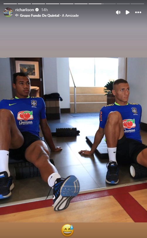 Richarlison's Instagram story on July 31st, 2025