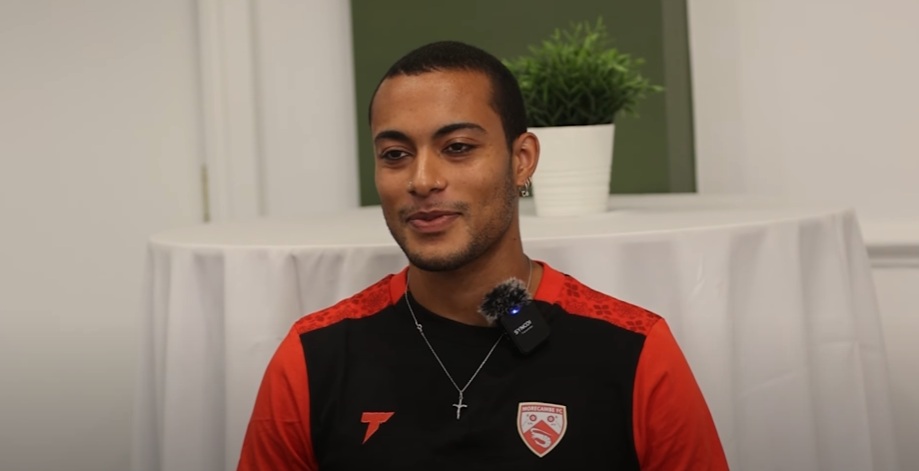 Miguel Azeez with Morecambe FC (Photo via Morecambe FC on YouTube)