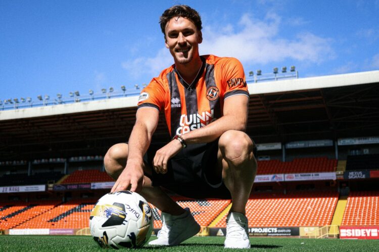 Nikolaj Moller after signing for Dundee United (Photo via DundeeUnitedFC.co.uk)
