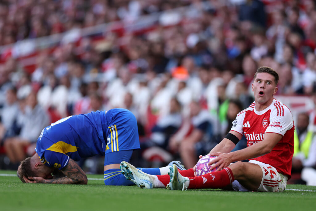 Gyökeres: It was amazing to feel the Arsenal support 3 LONDON, ENGLAND - AUGUST 23: Viktor Gyokeres of Arsenal reacts during the Premier League match between Arsenal and Leeds United at Emirates Stadium on August 23, 2025 in London, England. (Photo by Justin Setterfield/Getty Images)