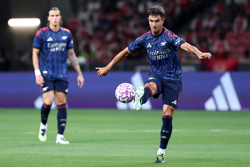 Pundits tip Arsenal player to be signing of the summer 3 SINGAPORE, SINGAPORE: Martin Zubimendi of Arsenal in action during the Pre-Season Friendly between Arsenal FC and Newcastle United at the National Stadium on July 27, 2025. (Photo by Yong Teck Lim/Getty Images)