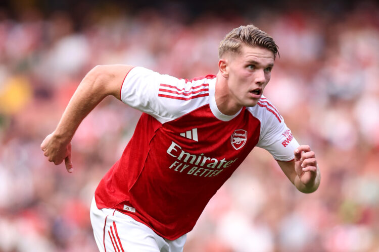 LONDON, ENGLAND - AUGUST 06: Viktor Gyoekeres of Arsenal during the pre-season friendly match between Arsenal and Villarreal at Emirates Stadium on...