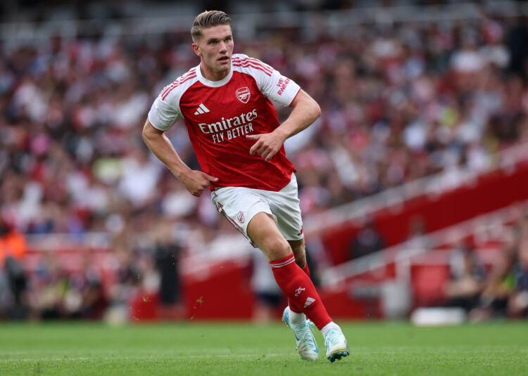 LONDON, ENGLAND - AUGUST 06: Viktor Gyokeres during the pre-season friendly match between Arsenal and Villarreal at Emirates Stadium on August 06, ...