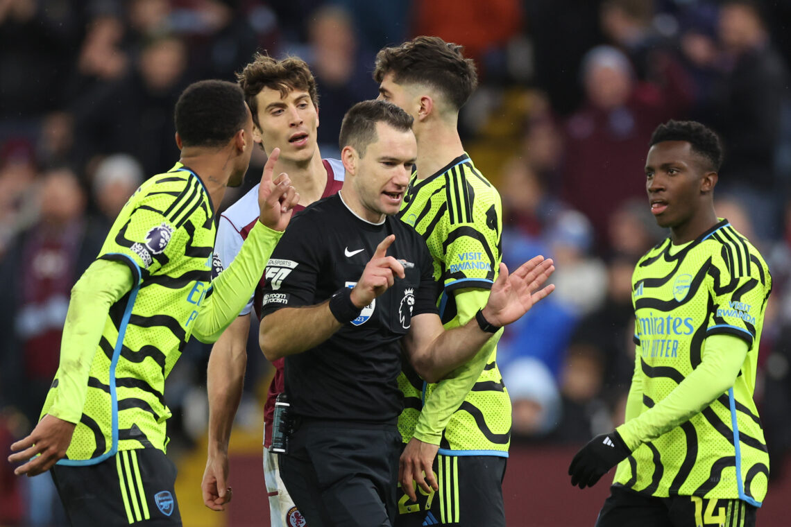 aston villa v arsenal fc premier league