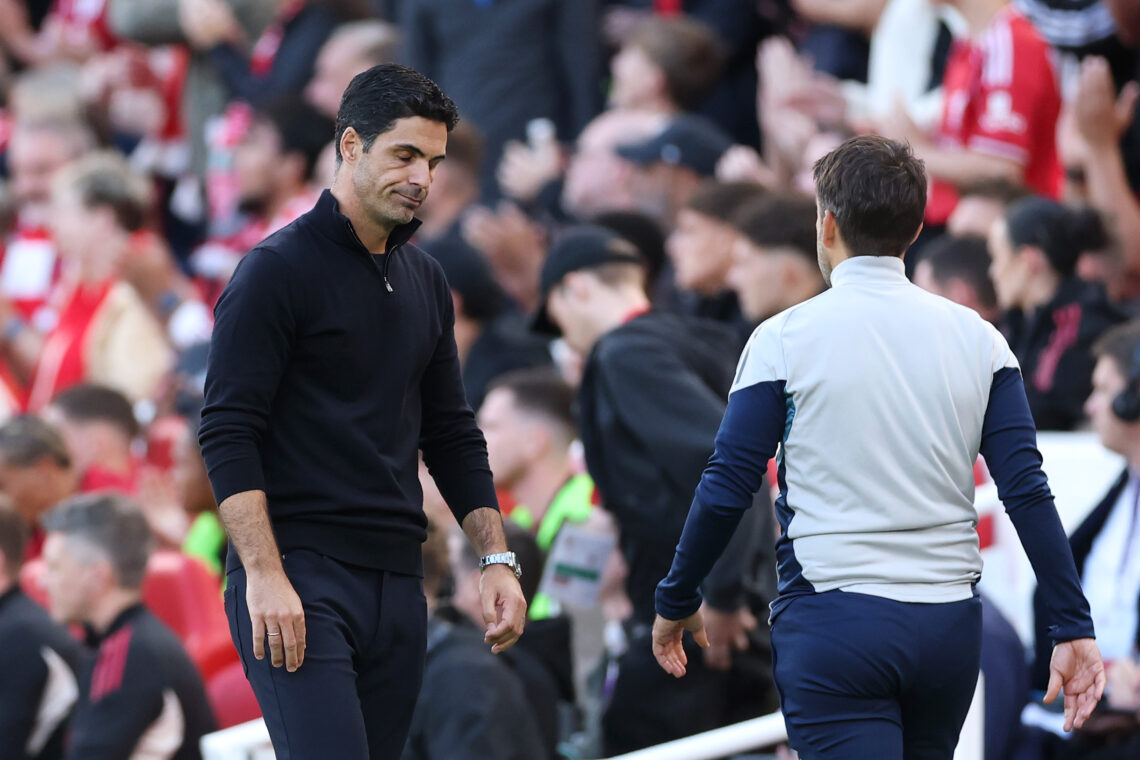 LIVERPOOL, ENGLAND - AUGUST 31: Mikel Arteta, Manager of Arsenal, looks dejected following defeat during the Premier League match between Liverpool...