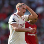 MANCHESTER, ENGLAND - AUGUST 17: Viktor Gyokeres of Arsenal reacts during the Premier League match between Manchester United and Arsenal at Old Trafford on August 17, 2025 in Manchester, England. (Photo by Stu Forster/Getty Images)
